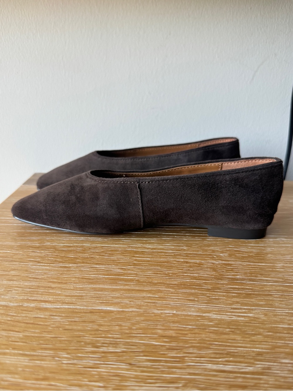 MADEWELL Women's The Mylie Ballet Flat in Dark Carob Suede Size 6.5 🚨SEE NOTES - Picture 10 of 16